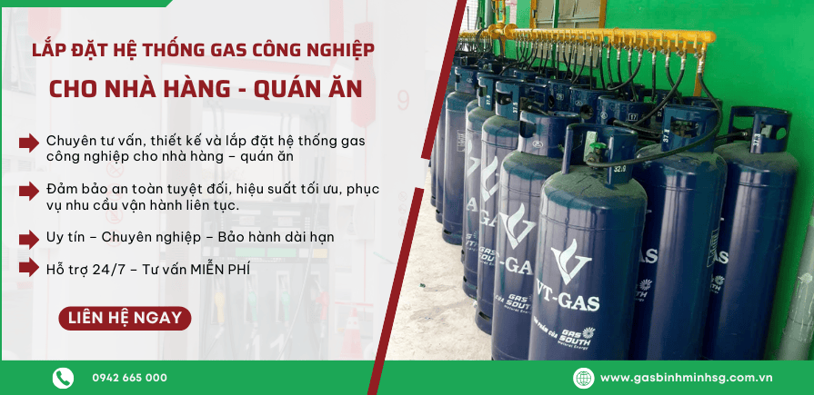 Lắp đặt hệ thống gas công nghiệp